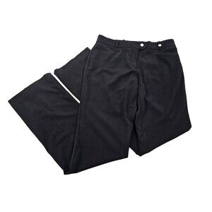 CALVIN KLEIN Women's Size 2 Black Straight Leg Dress‎ Pants Slacks Trousers EUC